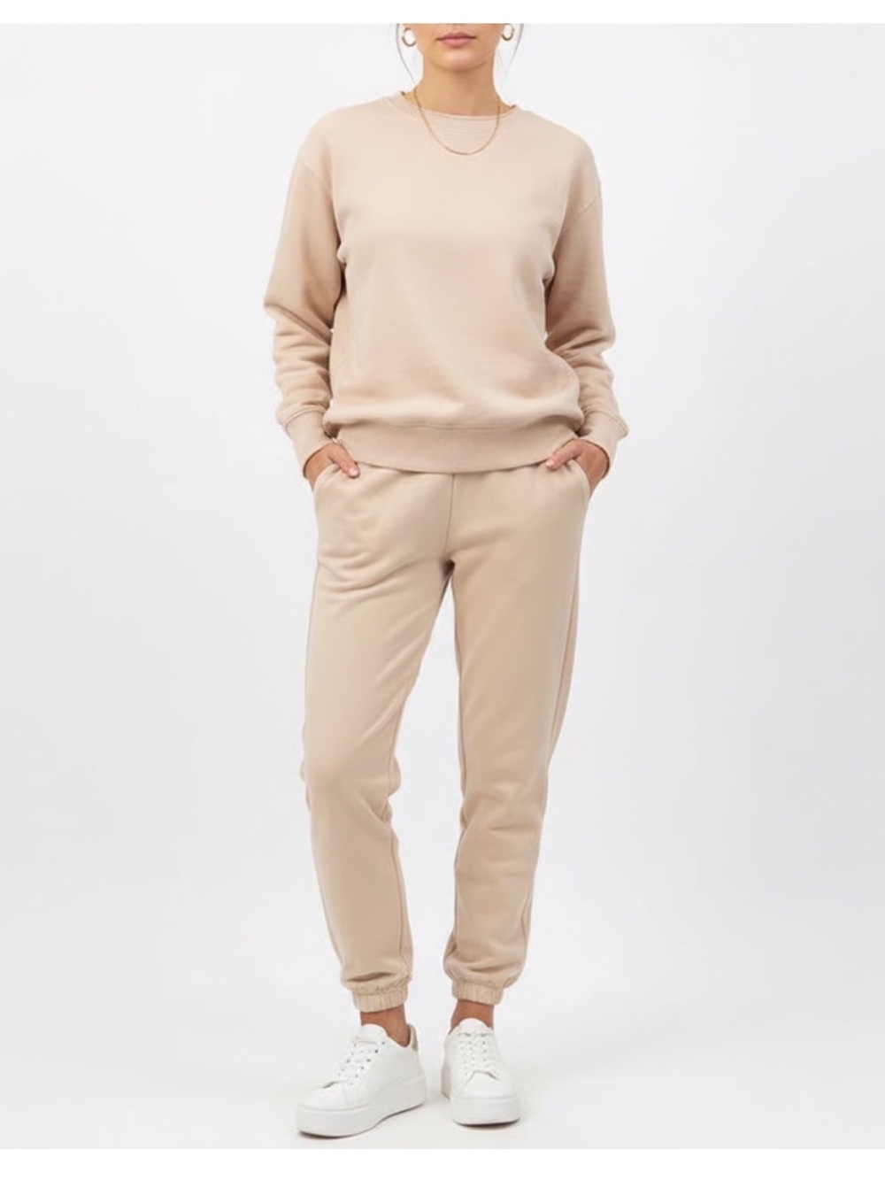Naked Wardrobe relaxed-fit fleece jogger sweatpants - Picture 2 of 8